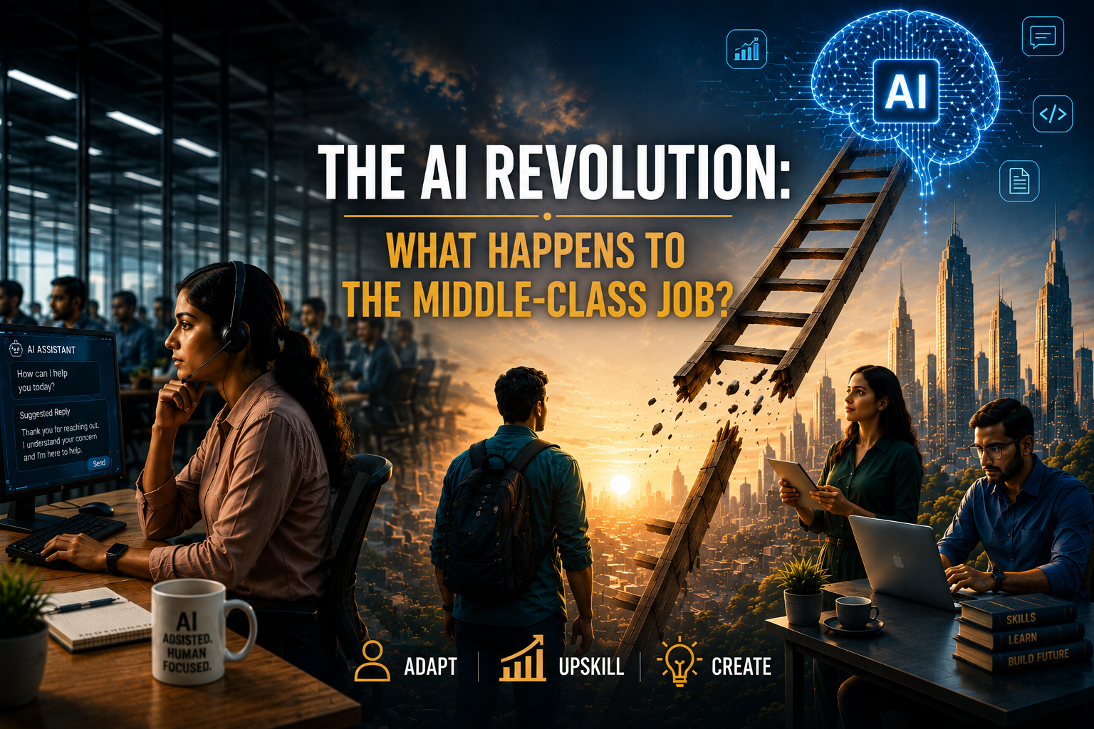 The AI Revolution in India: What Happens to the Middle-Class Job?