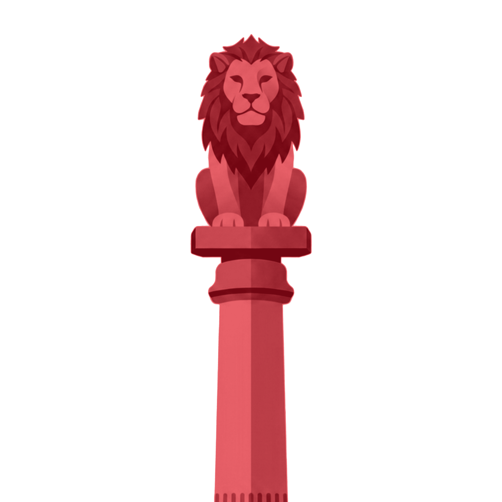 The Lion Capital logo featuring a stylised red lion seated on a pillar
