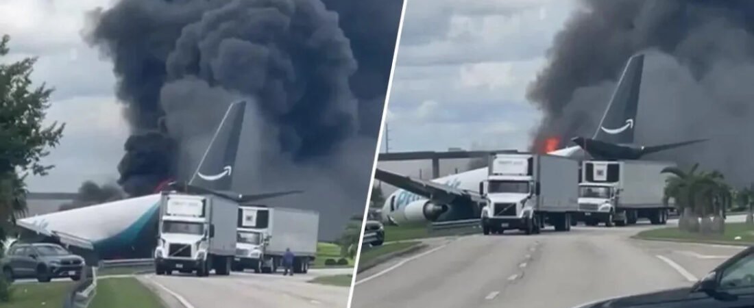 Amazon Cargo Plane Overruns Runway at Miami Airport, At Least 5 Killed